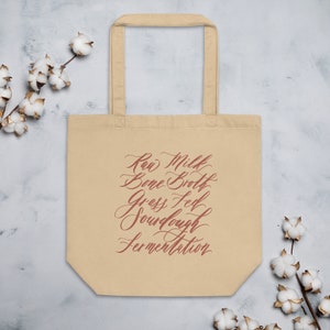 crunchy mom eco tote bag | organic cotton tote bag | crunchy mom bag | crunchy mom gift