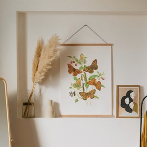 Butterfly art print | Funky Butterfly print | Retro Butterfly print | Butterfly art print | Boho Home decor | Dorm decor | Dorm poster