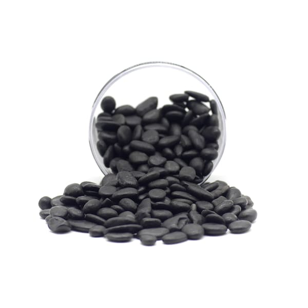 Black Gravel Pebbles | Cactus & Succulent Top Dressing | Decorative Rocks | Houseplant Top Dressing | Rocks for Plants | 1lb / 2.5lb / 5lb