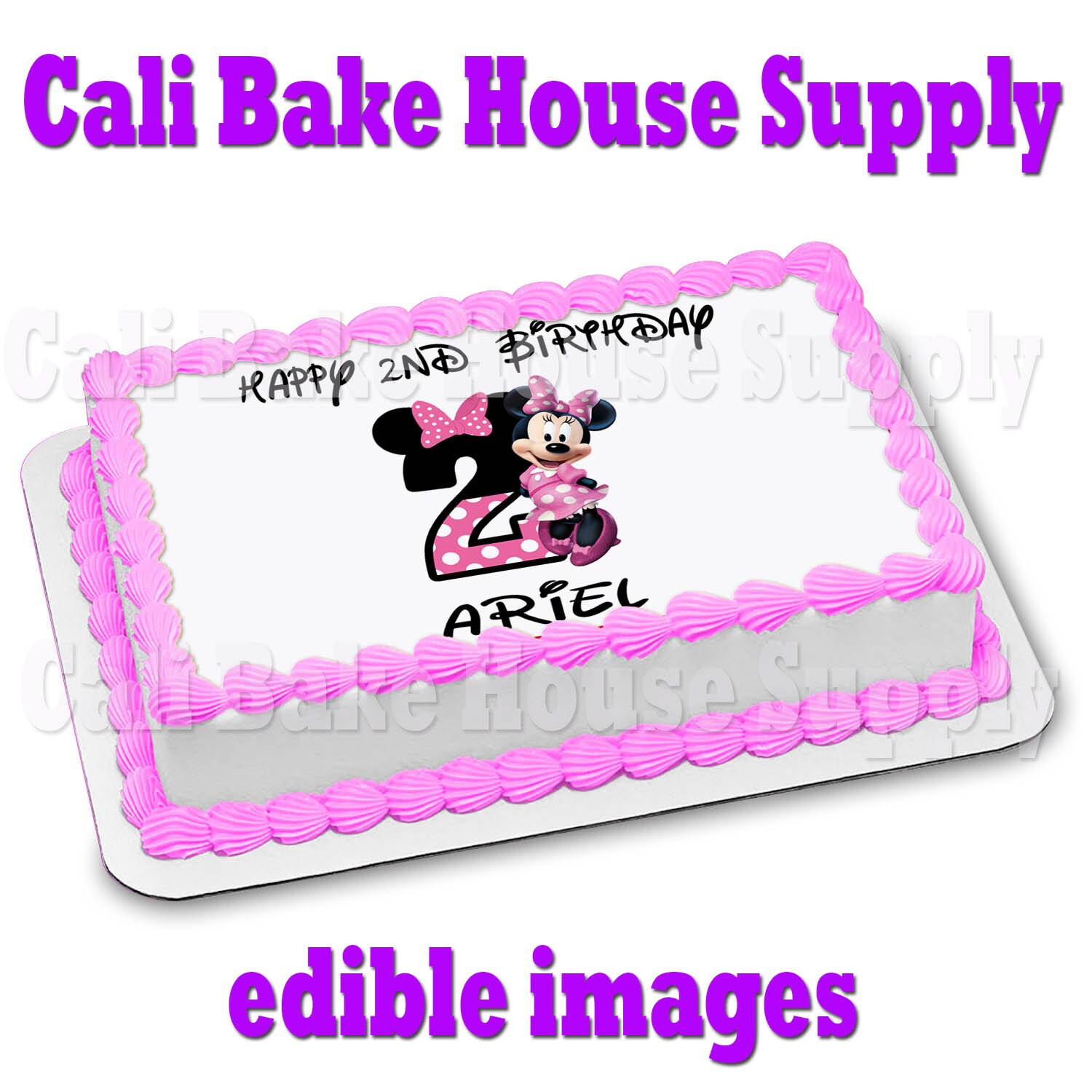 Minnie Mouse Edible Cake Image Frosting Sheet Sugar Sheet Etsy Minnie Mouse Edible Cake Image Frosting Sheet Sugar Sheet Etsy