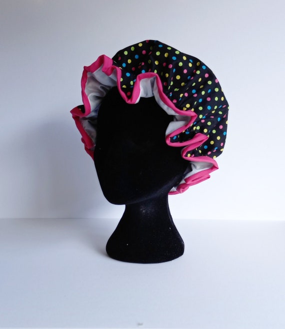 Childs Coloured Spot Shower Cap | Etsy 