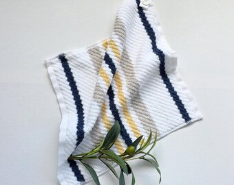 Gestreepte hangende handdoek