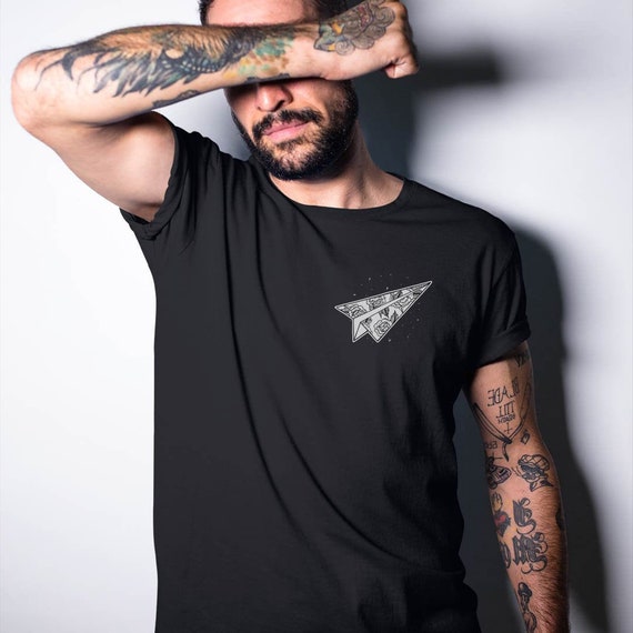 Origami Tattoo Airplane Tattoo Shirt Traditional Tattoo - Etsy Origami Tattoo Airplane Tattoo Shirt Traditional Tattoo - Etsy