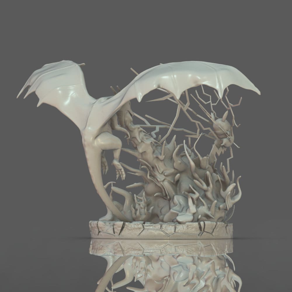 Charizard Vs Pikachu Battle 3D Printing Diorama - Etsy