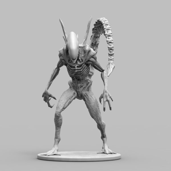 Alien Xenomorph Scout 3D Printing Miniature Diorama