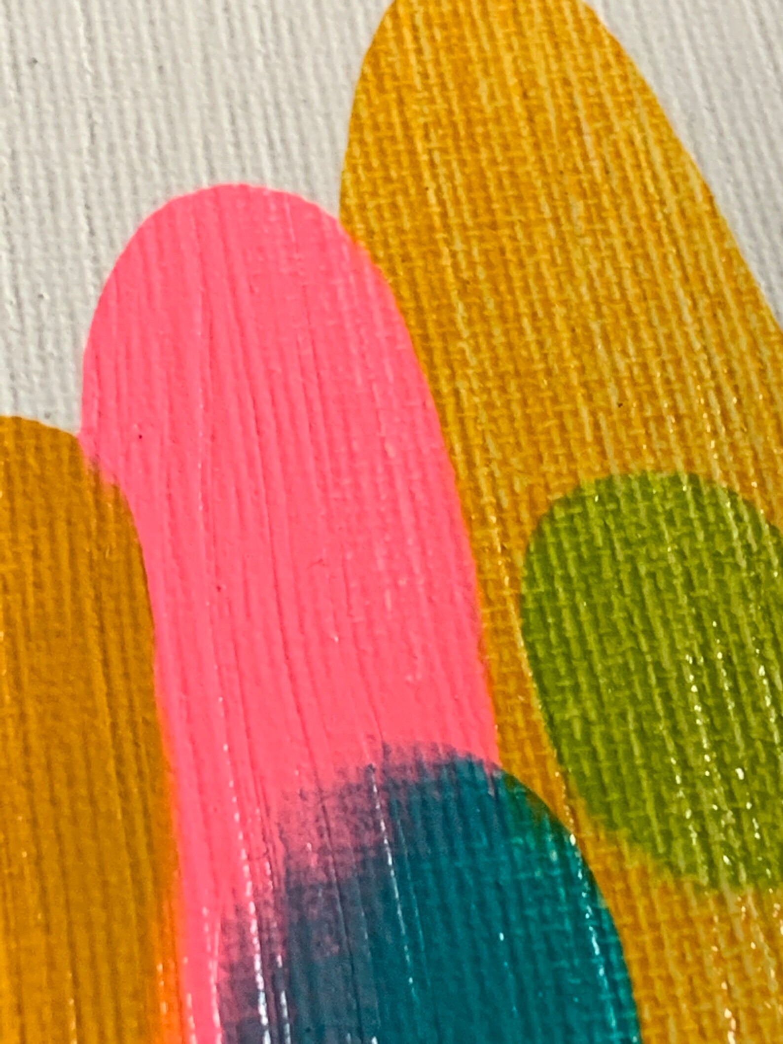 Abstract Colored Streak Painting Etsy