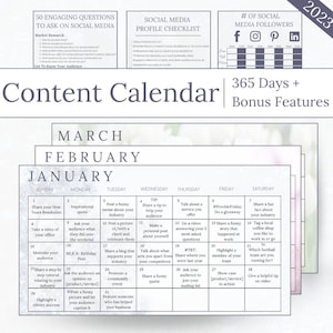 Kalender voor sociale media-inhoud 2023 + bonusfuncties voor 365 dagen!