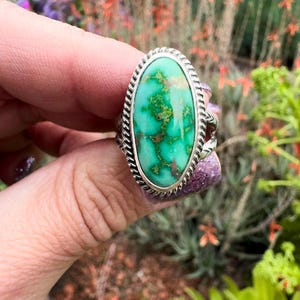 7.5 Sonoran Gold Turquoise Ring size 7.5 | Sterling Silver | Custom Jewelry | Handmade | One of a kind
