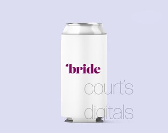 BRIDE, Bachelorette Png, Bachelorette Koozies, Shirts, Signs, PNG Cut File, Sublimation PNG