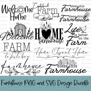 Farmhouse PNG, Farmhouse SVG, Farmhouse Sign Ideas, Farmhouse Signs, Farmhouse Decor SVG, Farmhouse Style, Laser Engraving Designs svg