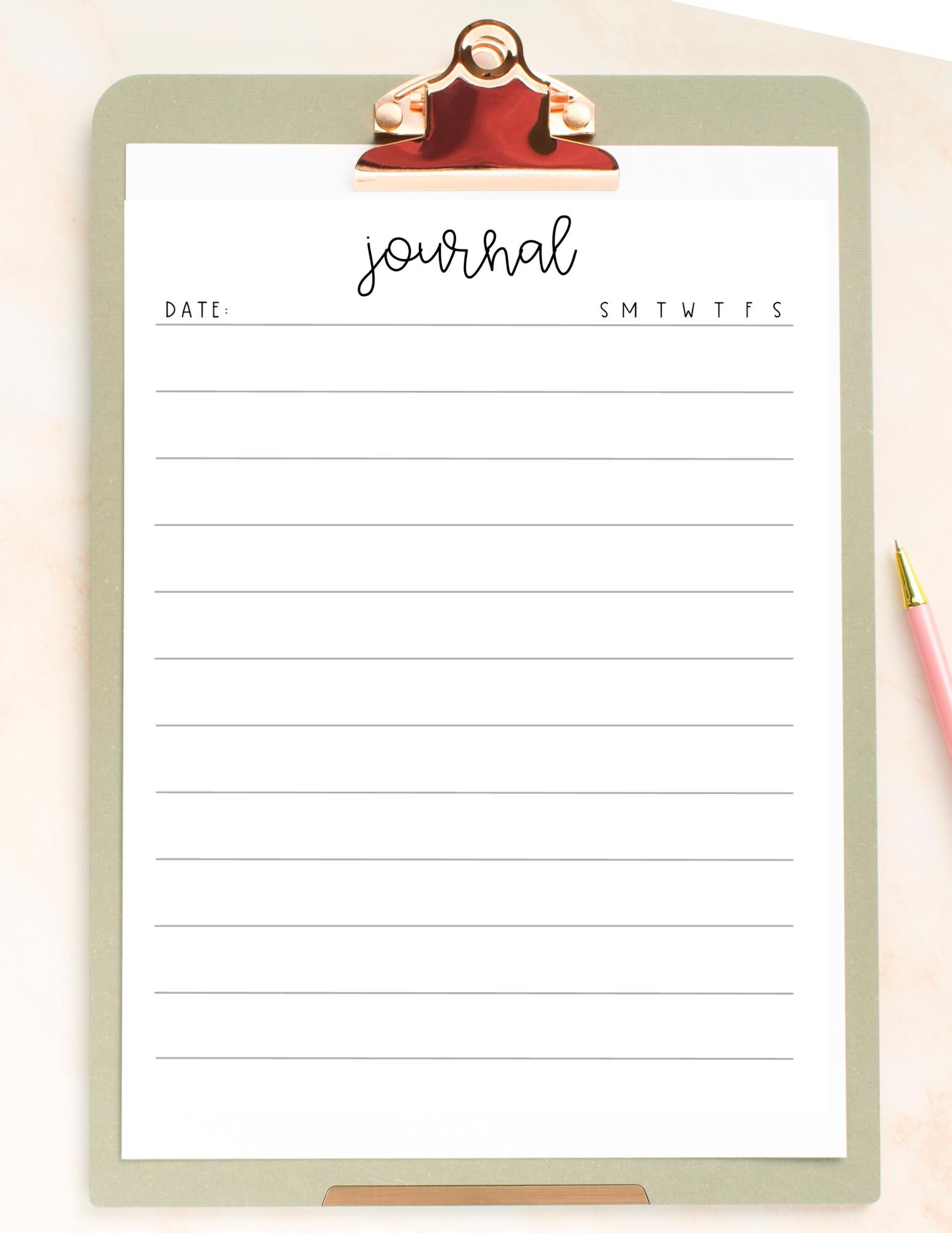 Daily Wellness Checklist: Printable Planner, Journal Template (PDF) - Etsy