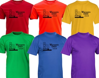 2024 Wisconsin Dellen Urlaub/Reise Tshirts