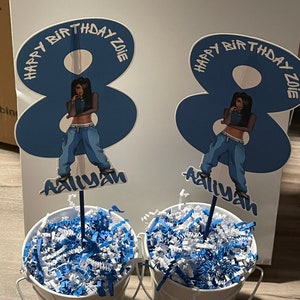 Custom Character/person birthday Centerpieces