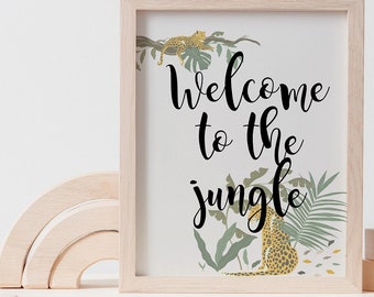 King of the JUNGLE Wall Lettering Nursery/playroom Decor 