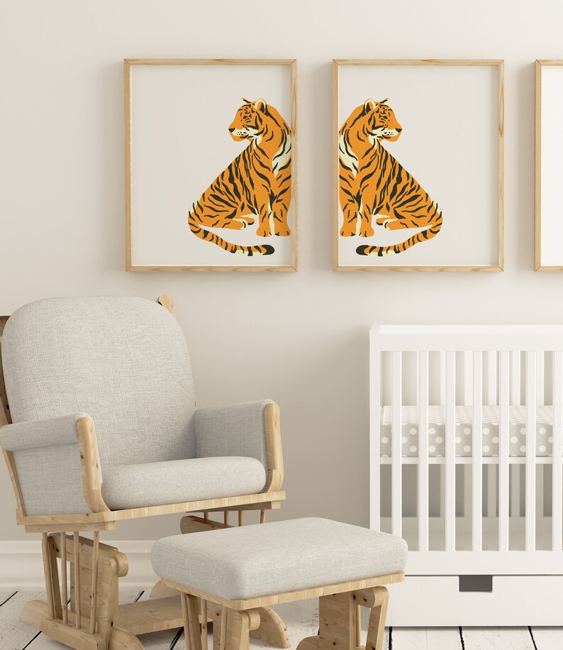 Nursery Decor Print, Nursery Animals Print, Nursery Wall Art, Safari