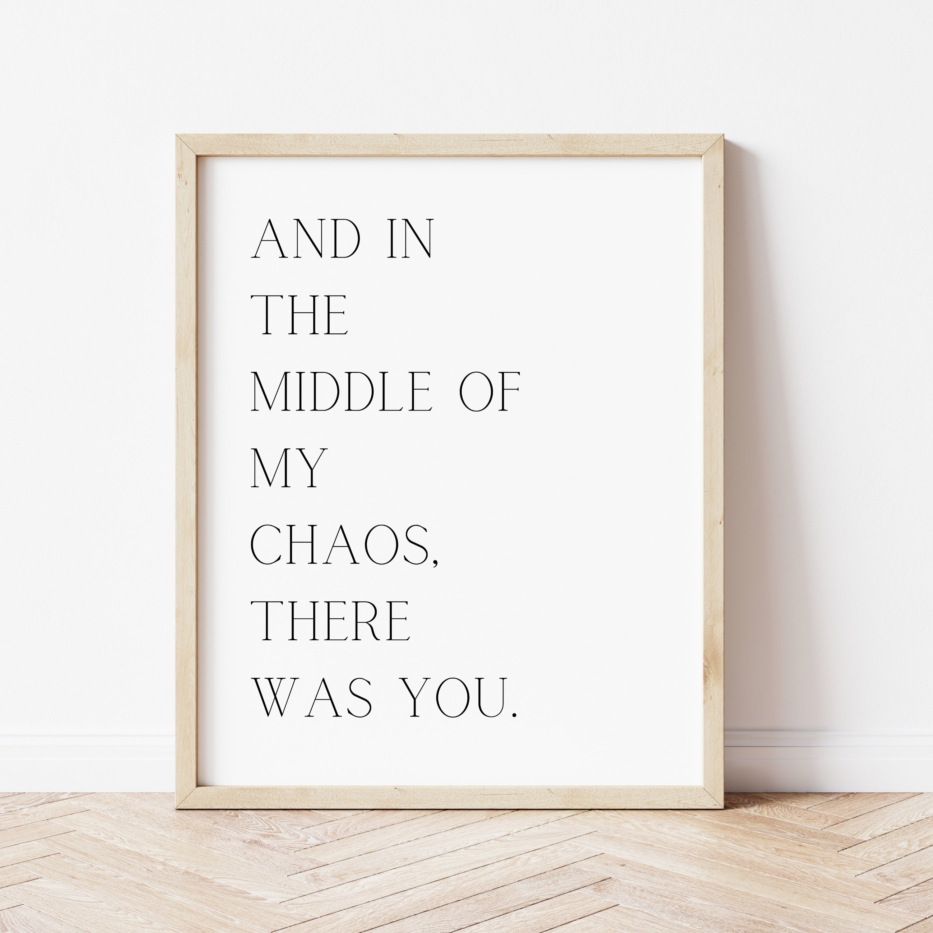 Liebe Zitat Ernest Hemingway And In The Middle Of My Chaos, There Was