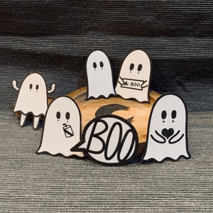Ghost sticker pack Mr. Boo (set of 7)