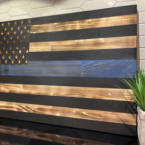 Challenge Coin Display | Challenge Coin Display Rack Holder | Challenge Coin Holder | Thin Blue Line | American Display