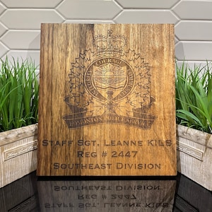 Thin Blue Line | Office Décor | Law Enforcement | Retirement Plaque