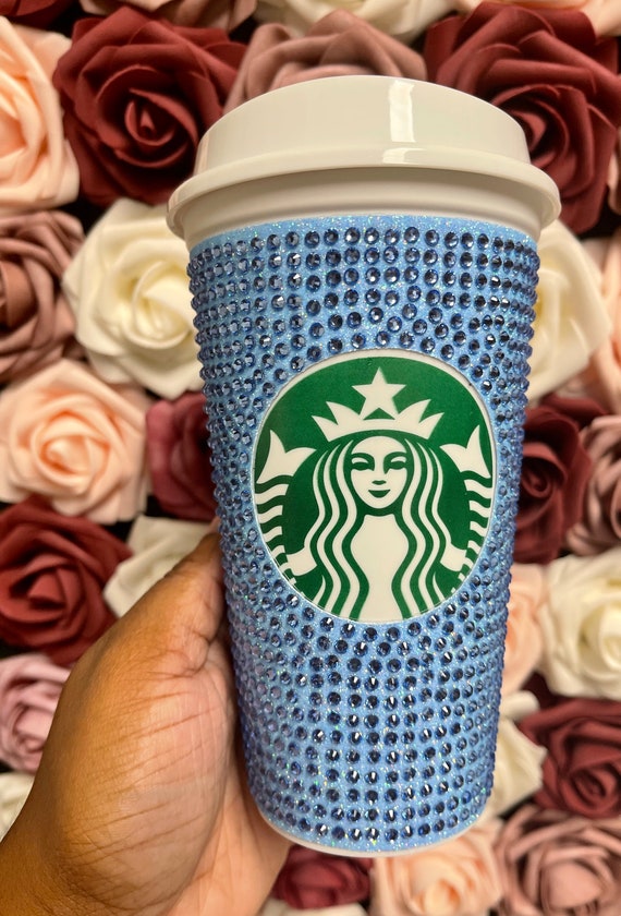 NEW Starbucks Glow In The Dark Diamond Studded Tumbler Fluorescent Green Cup  HOT