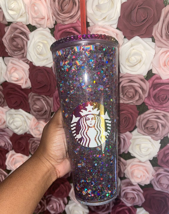 YGQQOY Rainbow Glitter Snow Globe Tumbler Kit - Chunky Glitter, Squeeze Bottle & Tools For DIY Craft
