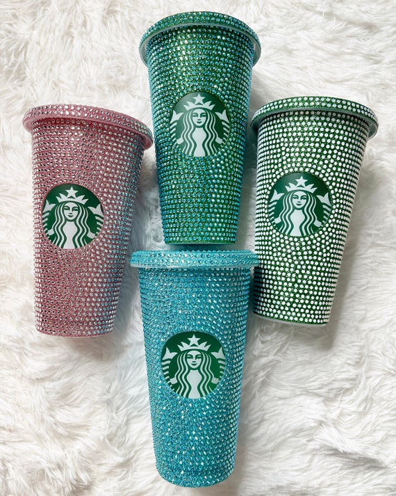 Starbucks Crystal Gold Tumbler Cup, Custom Starbucks Cup, Venti Tumbler,  Bling, Starbucks Rhinestone Cup, Coffee, Bedazzled, Presents 
