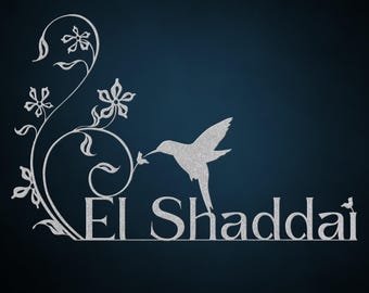 El Shaddai Metal Wall Art: Christian Home Decor, Hebrew Names of God