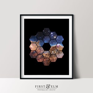 Cosmic Cliffs Print, James Webb Space Telescope, Outer Space Décor, Instant Download