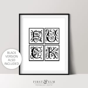 Letras ornamentales, Joder, Decoración divertida del hogar, Arte de pared subversivo, Descarga instantánea