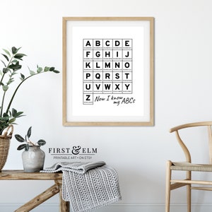 Binary Code Alphabet, Unique ABC Poster, Computer Lab Décor, Printable ...