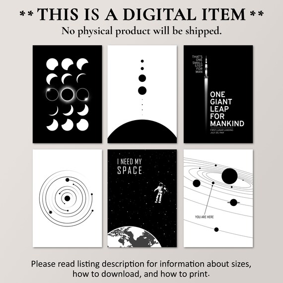Wallbuddy Apollo 8 Earthrise Astronomy Poster di astronomia | Poster spaziali for Kids Room & Decorazione da parete Galaxy/Museum Halide Space Bedroom Gift Astronaught Room Decor(21cm x 30cm