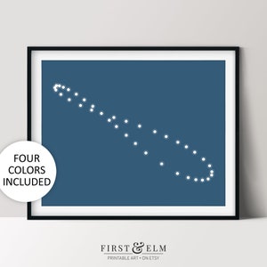 Analemma Illustration, Abstract Science Art, Teacher Gift Ideas, Instant Download