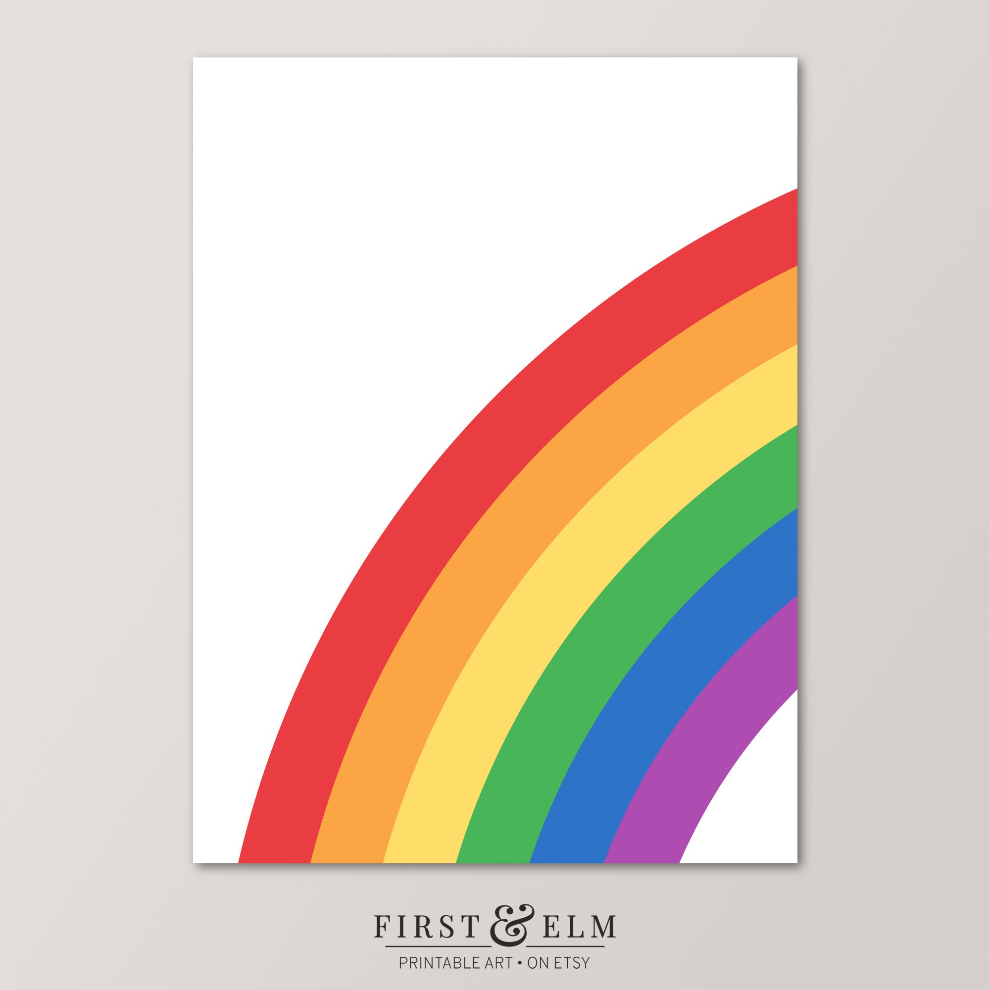 Rainbow Set of 3 Prints LGBT Pride Colors Living Room Décor - Etsy