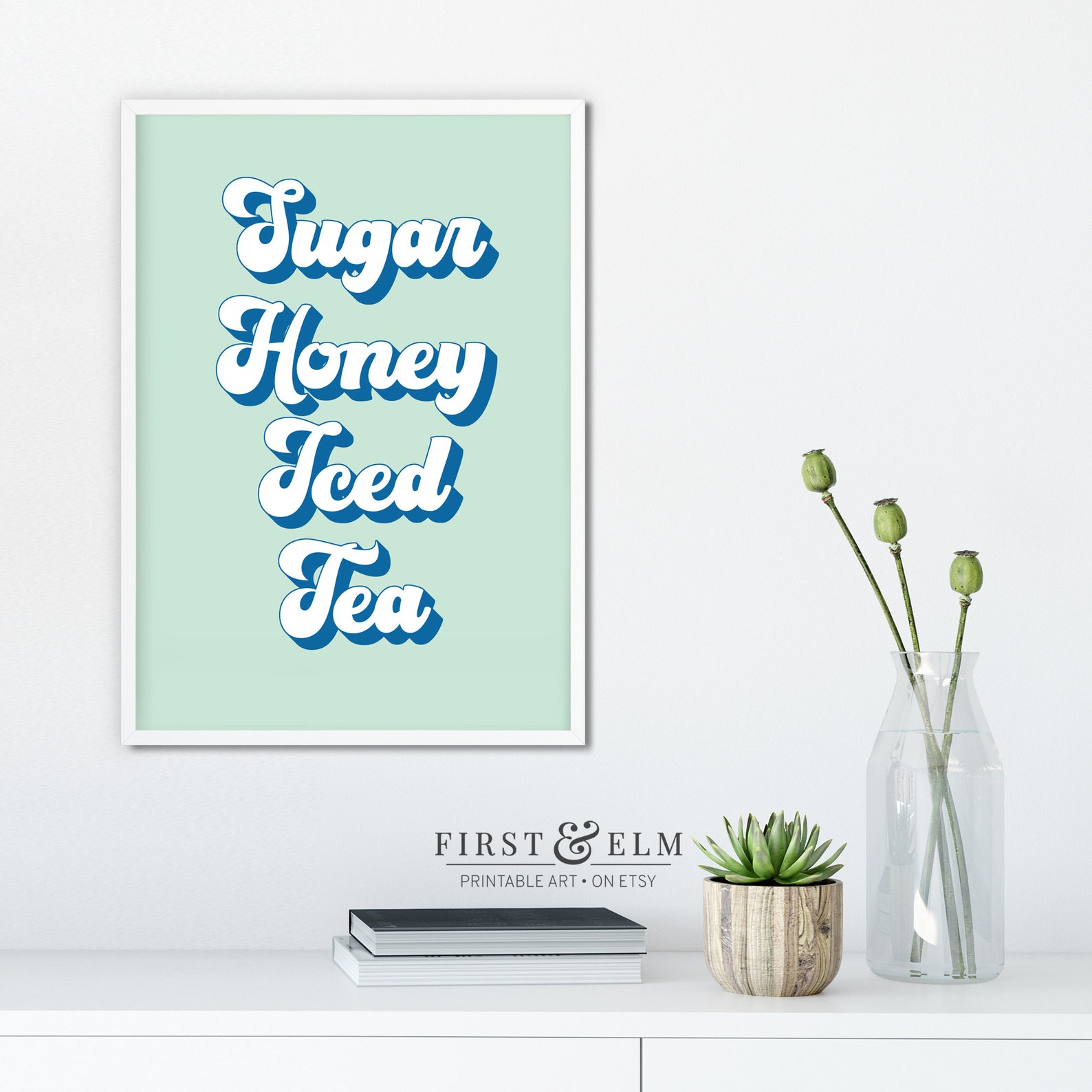 Sugar Honey Iced Tea Humorous shit Poster Funny Swear Etsy