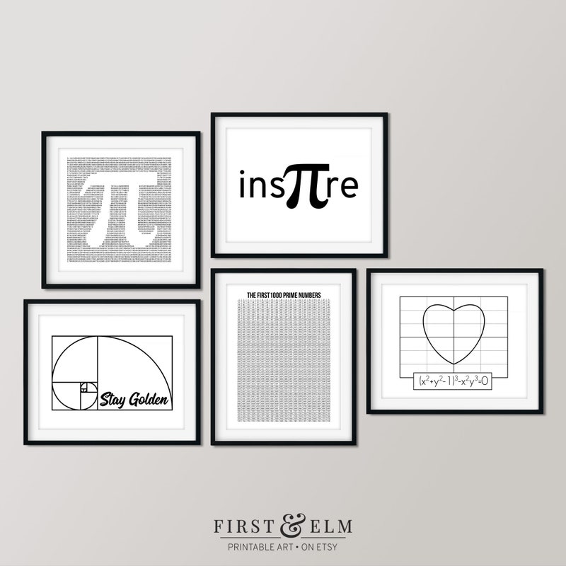 Mathematics Art Framed - Etsy