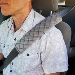 Seat belt shop shirt protector
