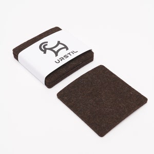 Bierfilz / Beer felt / felt coaster made of pure wool 5mm thick / multi-colors, square image 8