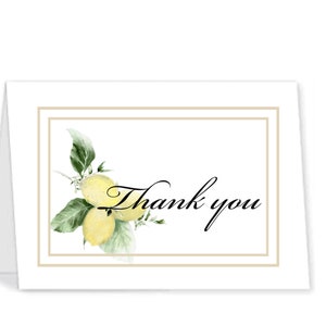 Biglietto di auguri Pensieri felici, biglietto di auguri, biglietto bianco, stampabile, download istantaneo, carta digitale, limoni, fiori di limone, limone