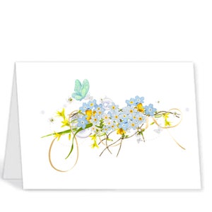 Biglietto da visita 5x7 bianco Biglietto di auguri, pensieri felici, download istantaneo, scheda digitale, stampabile, pensando a te