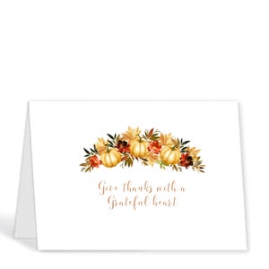 Thanksgiving-kaart, gelukkige thanksgiving, gelukkige gedachten, afdrukbare digitale kaart, instant download, zonnebloemen, herfstbloemen,