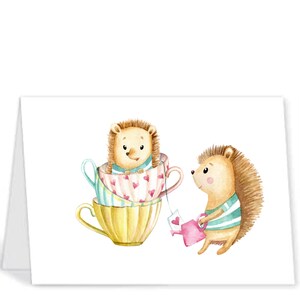 Cartão de felicitações em branco 5x7, ouriço, cartão de felicitações, download instantâneo, para impressão, cartão digital,
