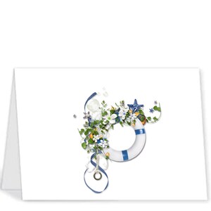 Set of 2  Blank note card, greeting card, beach, instant download, printable, digital card,