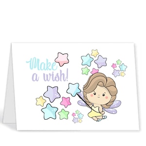 5x7 birthday card, happy birthday, birthday, stars, greeting card, happy thoughts,