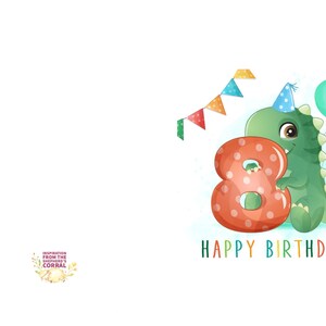 Happy Birthday, Happy Birthday Card, Birthday, 8th Birthday, Kids ...