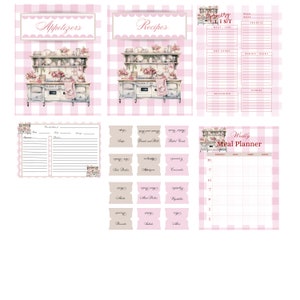Recipe Binder, Diy, Printable, Instant Download, - Etsy