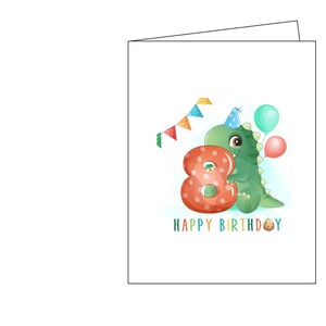 Happy Birthday, Happy Birthday Card, Birthday, 8th Birthday, Kids ...