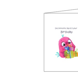 Cartão de aniversário, cartão de feliz aniversário, cartão comemorativo, pensamento feliz, para impressão, download instantâneo, cartão digital, cartão infantil,