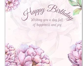 Birthday card, happy birthday, birthday, instant download, digital card, printable