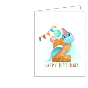Joyeux anniversaire, carte d’anniversaire, anniversaire, 2ème anniversaire, anniversaire d’enfants, téléchargement instantané, imprimable, carte numérique, carte d’anniversaire