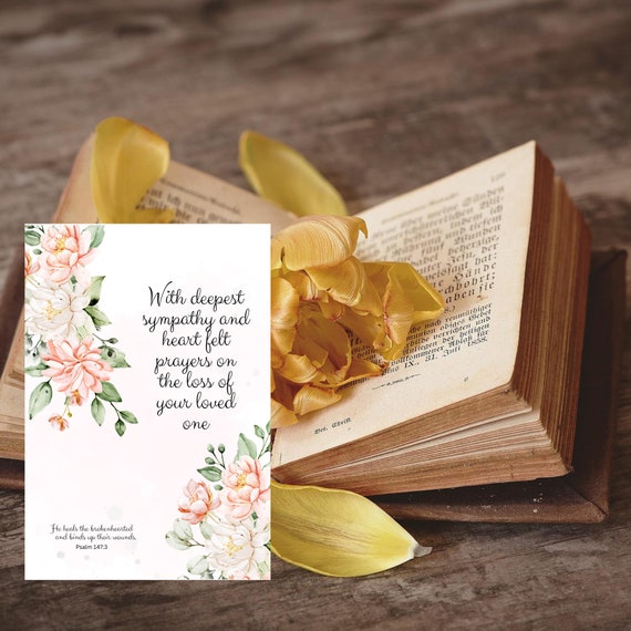 5x7 Sympathy Card, Greeting Card, Printable, Instant Download